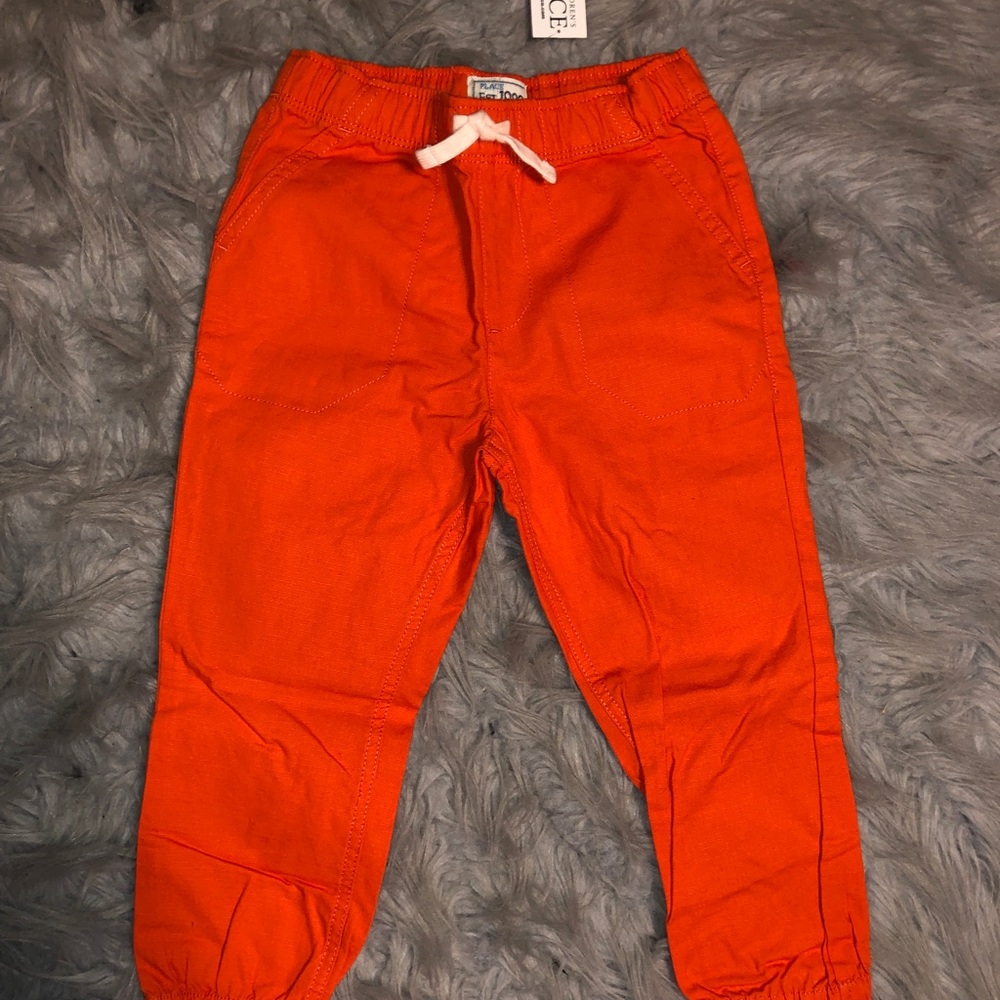 NWT. Boy’s Orange Scrunch Pants